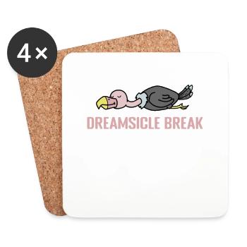Dreamsicle Break Nightgown Pajamas Pajamas - Dessous de verre (lot de 4) - blanc - Devant