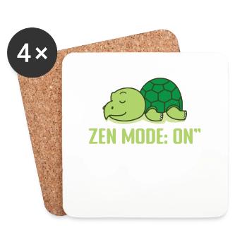 Zen Mode: On pajamas pajamas - Coasters (set of 4) - white - Front