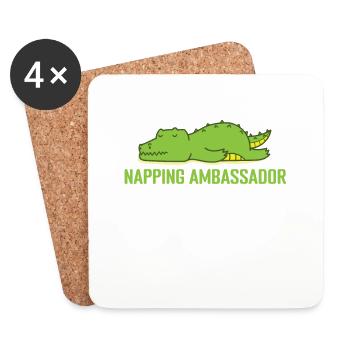 Napping Ambassador Pajamas Pajamas - Dessous de verre (lot de 4) - blanc - Devant