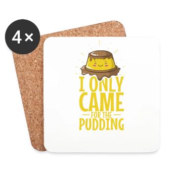 You wanna Piece of Me? Dessert Pudding - Untersetzer (4er-Set) - Weiß - Vorne