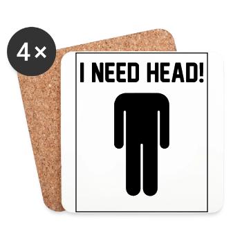 I need Head - Coasters (set of 4) - white - Front