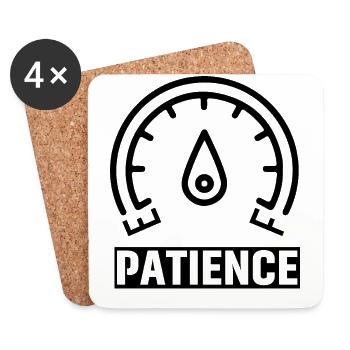 Patience - Coasters (set of 4) - white - Front
