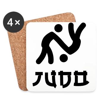 Judo - Untersetzer (4er-Set) - Weiß - Vorne
