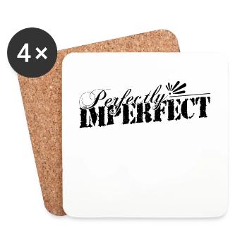 Perfectly imperfect that's me - Coasters (set of 4) - white - Front