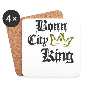 Bonn City King - Untersetzer (4er-Set) - Weiß - Vorne
