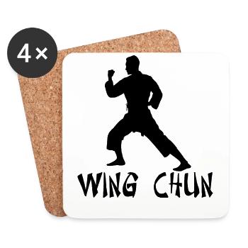 Wing Chun - Coasters (set of 4) - white - Front