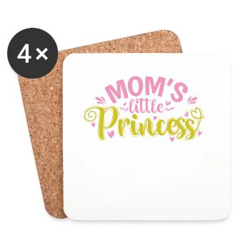 La petite princesse de maman - Dessous de verre (lot de 4) - blanc - Devant
