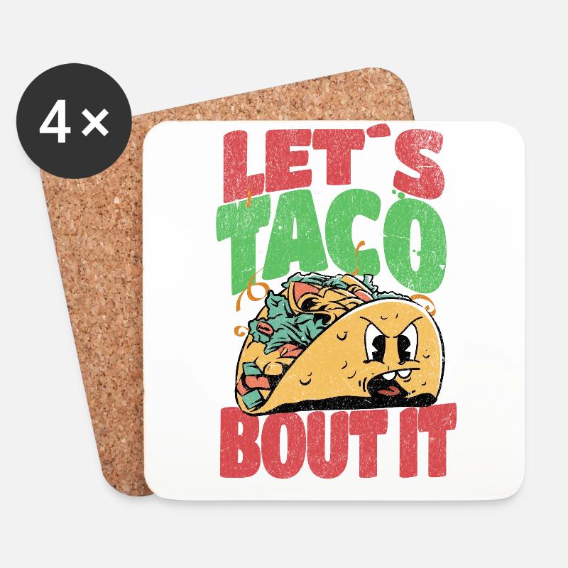 Taco - Untersetzer (4er-Set) - Weiß
