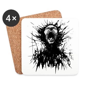 (Internally) Torn - Coasters (set of 4) - white - Front