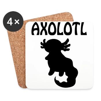 Axolotl - Coasters (set of 4) - white - Front