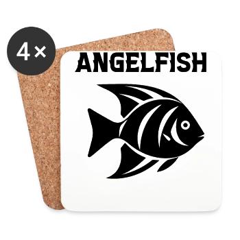 Angelfish - Dessous de verre (lot de 4) - blanc - Devant