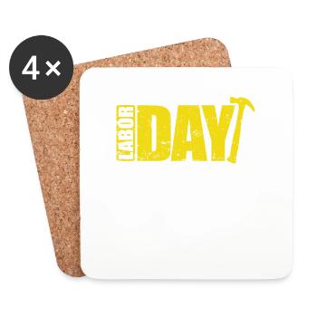 Labor Day in the United States of America - Coasters (set of 4) - white - Front