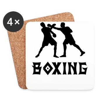 Boxen - Untersetzer (4er-Set) - Weiß - Vorne