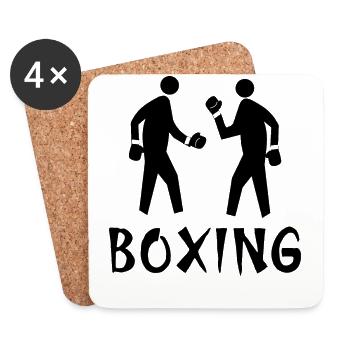Boxen - Untersetzer (4er-Set) - Weiß - Vorne