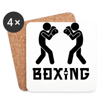 Boxen - Untersetzer (4er-Set) - Weiß - Vorne