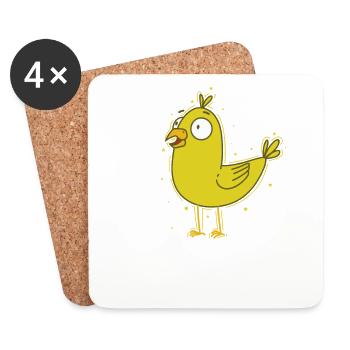 Canary Pet - Coasters (set of 4) - white - Front