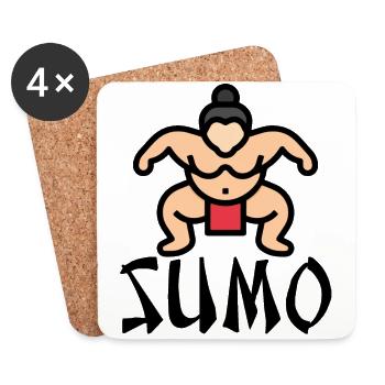 Sumo - Untersetzer (4er-Set) - Weiß - Vorne