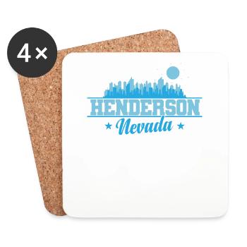 Henderson Nevada Stadt in den USA - Untersetzer (4er-Set) - Weiß - Vorne