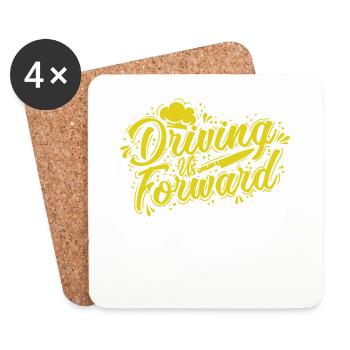 Driving Us Forward - Untersetzer (4er-Set) - Weiß - Vorne