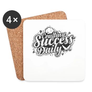 Crafting Success Daily - Coasters (set of 4) - white - Front