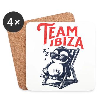 Ibiza Team Ibiza - Untersetzer (4er-Set) - Weiß - Vorne
