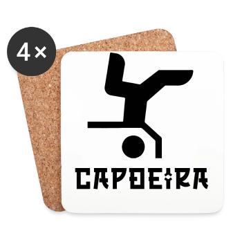 Capoeira - Dessous de verre (lot de 4) - blanc - Devant