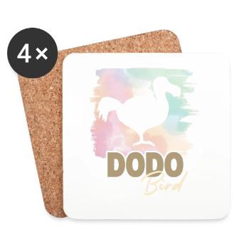Dodo Bird - Coasters (set of 4) - white - Front