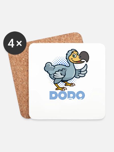 Dodo Style - Untersetzer (4er-Set) - Weiß