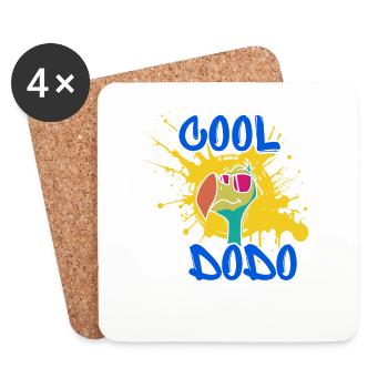 cool Dodo - Untersetzer (4er-Set) - Weiß - Vorne