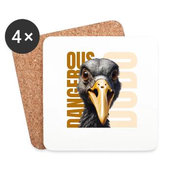 savage Dodo - Coasters (set of 4) - white - Front