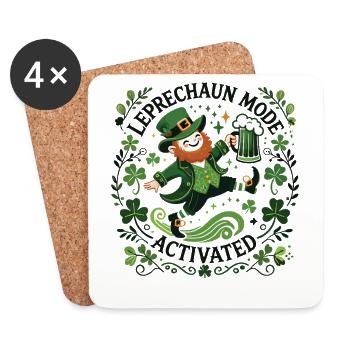 Leprechaun Modus Aktiviert St. Patrick's Day - Untersetzer (4er-Set) - Weiß - Vorne