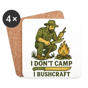 I Don't Camp I Bushcraft Prepper Survival - Coasters (set of 4) - white - Front