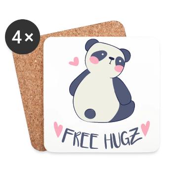 Girl Gift Baby Party Kids Birthday - Coasters (set of 4) - white - Front
