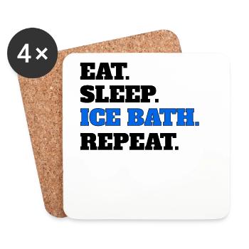 Bain de glace - Dessous de verre (lot de 4) - blanc - Devant