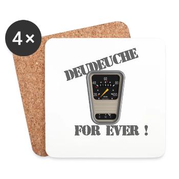 Deudeuche For Ever - Dessous de verre (lot de 4) - blanc - Devant