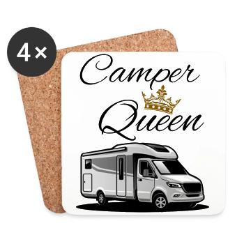 Camper Queen Camper Queen - Coasters (set of 4) - white - Front