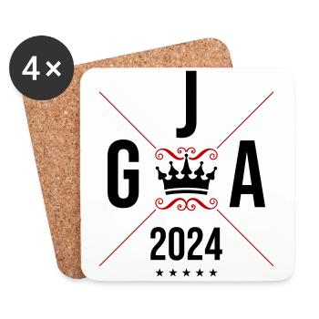 Bachelor party 2024 bachelor party - Coasters (set of 4) - white - Front