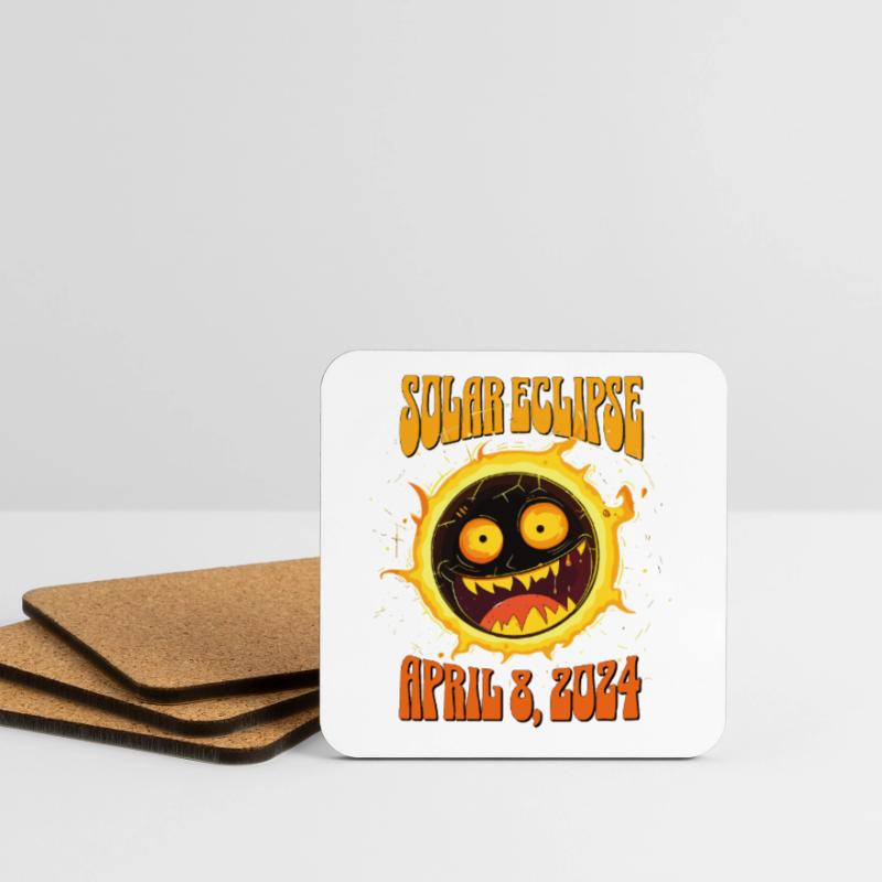 Solar Eclipse April 8, 2024 Total Solar Eclipse Coasters (set of 4)
