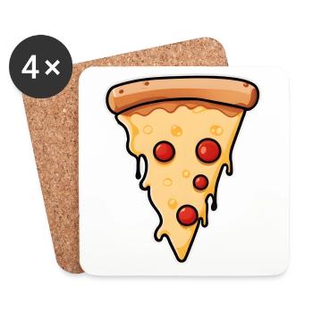 Pepperoni Melt - Coasters (set of 4) - white - Front