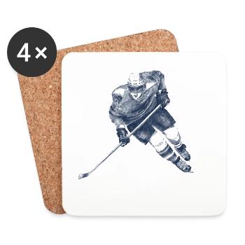 Hockey - Coasters (set of 4) - white - Front