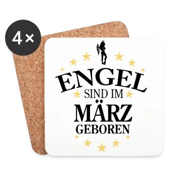Angel March - Coasters (set of 4) - white - Front