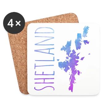 Shetland Islands - Coasters (set of 4) - white - Front