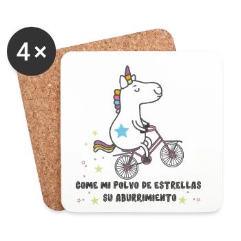 spanish unicorn - Untersetzer (4er-Set) - Weiß - Vorne