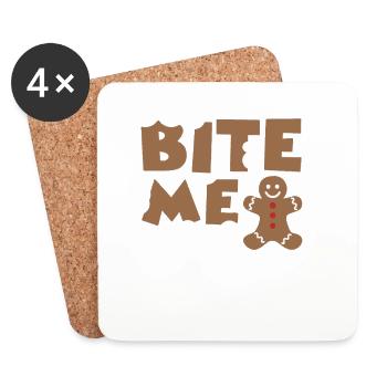 bite me - Coasters (set of 4) - white - Front