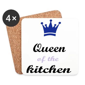 Kochen - Untersetzer (4er-Set) - Weiß - Vorne