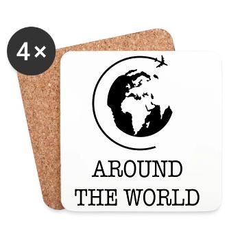 World tour - Coasters (set of 4) - white - Front
