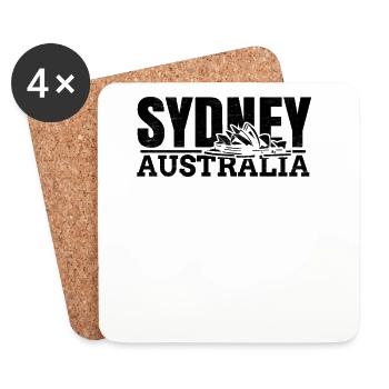 Sydney Australia - Untersetzer (4er-Set) - Weiß - Vorne