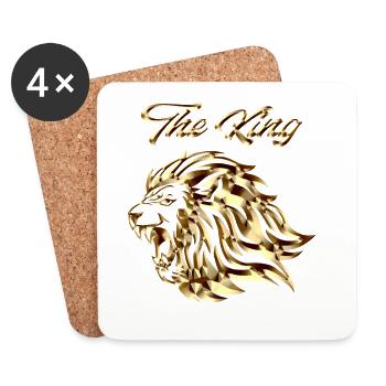 The King - Coasters (set of 4) - white - Front