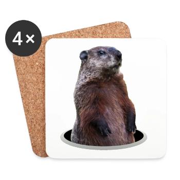 Marmot - Coasters (set of 4) - white - Front