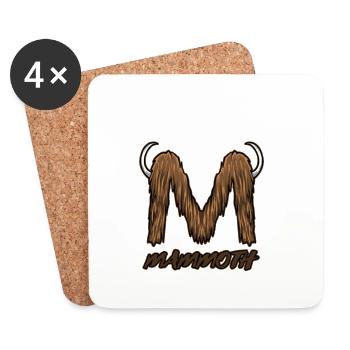 Mammoth hairy ivory - Coasters (set of 4) - white - Front